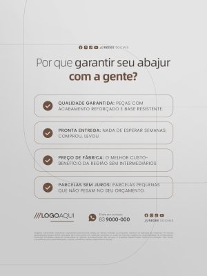 Loja de Abajur Por que Garantir o Seu Com a Gente PSD Editável