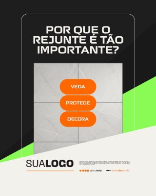 Loja de Materiais de Construção  Por Que o Rejunte É Tão Importante PSD Editável