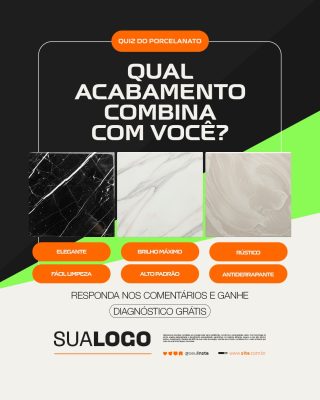 Loja de Materiais de Construção Qual Acabamento Combina com Você PSD Editável