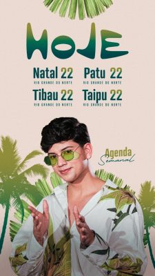 Agenda Semanal Hoje Natal Patu Tibau Taipu 22 Rio Grande Norte PSD Editável