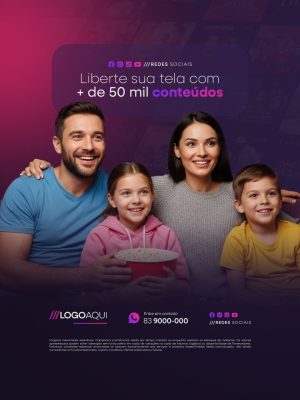 IPTV Liberte Sua Tela Com Mais de 50 Mil Conteúdos PSD Editável