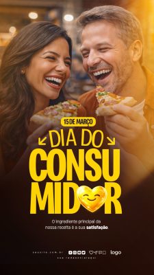 Dia do Consumidor 15 de Março Celebração Especial PSD Editável