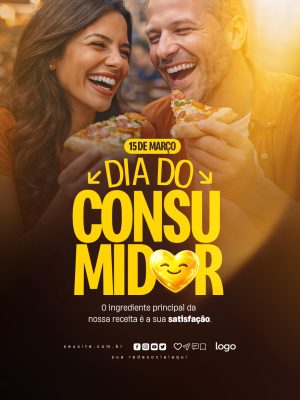 Dia do Consumidor 15 de Março Receita de Satisfação PSD Editável