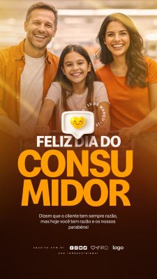 Dia do Consumidor 15 de Março Celebração Especial PSD Editável