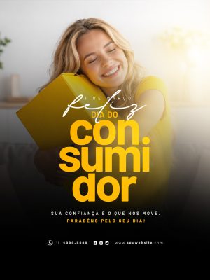 Feliz Dia do Consumidor 15 de Março Post Instagram PSD Editável