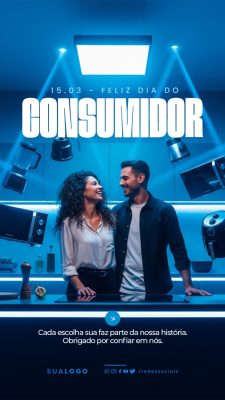 Story Feliz Dia do Consumidor 15 de Março Social Media PSD Editável