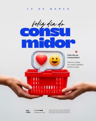 Dia do Consumidor 15 de Março Feliz Dia PSD Editável