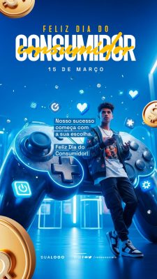 Story Feliz Dia do Consumidor 15 de Março Social Media PSD Editável