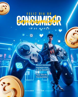 Feliz Dia do Consumidor 15 de Março Social Media PSD Editável