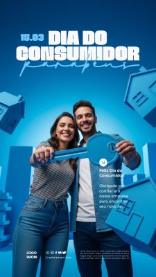 Story Feliz Dia do Consumidor 15 de Março Social Media PSD Editável