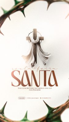 Sexta feira Santa Que A Cruz De Cristo Nos Inspire Tema Religioso PSD Editável