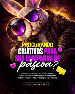 Páscoa Procurando Criativos Campanha Digital PSD Editável