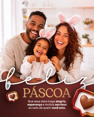 Social Media Feliz Páscoa PSD Editável