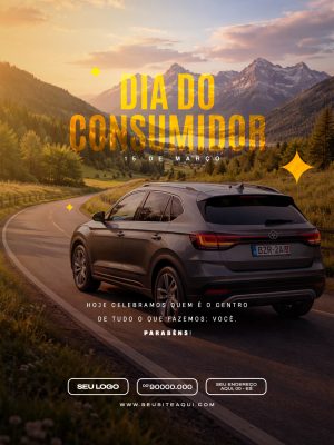 Dia do Consumidor 15 de Março Celebração do Cliente PSD Editável