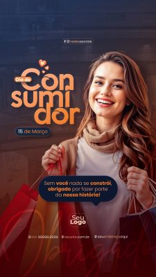 Story Dia do Consumidor 15 de Março Social Media PSD Editável