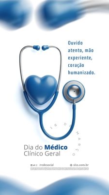 Story Dia do Médico Clinico Geral 16 de Março Ouve Atento PSD Editável