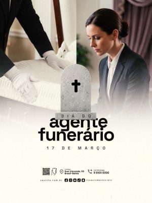 Dia do Agente Funerário 17 de Março PSD Editável