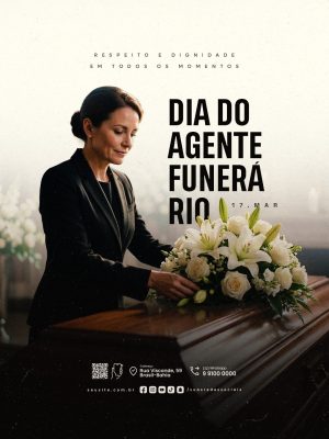 Dia do Agente Funerário 17 Março Respeito e Dignidade PSD Editável