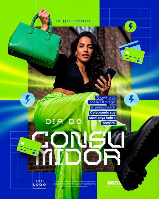 Dia do Consumidor 15 de Março Celebre sua Confiança PSD Editável