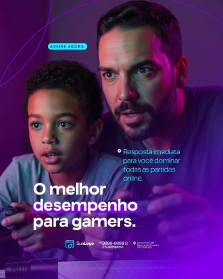 Gamers O Melhor Desempenho Assine Agora PSD Editável