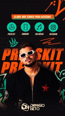 Damásio Neto Presskit Ícones Mídia Digital PSD Editável
