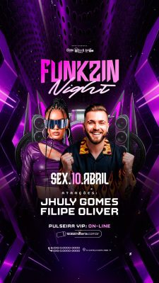 Story Flyer Próximos Shows Funkzin Night PSD Editável