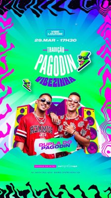 Story Flyer Próximos Shows Pagodin Vibezinha PSD Editável