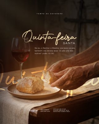 Quinta Feira Santa Quaresma Semana Santa Social Media PSD Editável