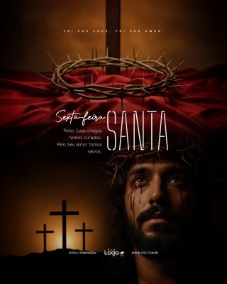 Sexta Feira Santa Quaresma Semana Santa Social Media PSD Editável