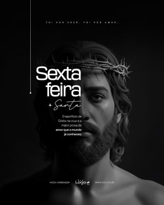 Sexta Feira Santa Quaresma Semana Santa Social Media PSD Editável