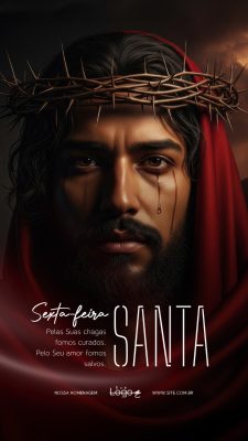 Sexta Feira Santa Quaresma Semana Santa Social Media PSD Editável