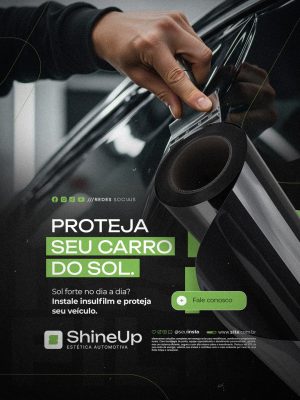Insufilm Automotivo Películas Proteja Seu Carro do Sol PSD Editável