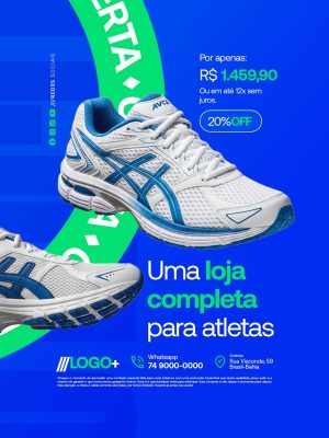  Loja de Material Esportivo Uma Loja Completa Para Atletas PSD Editável