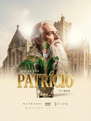 Dia de São Patrício 17 Março PSD Editável