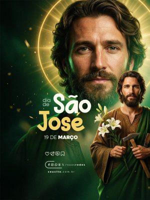 Dia de São José 19 de Março PSD Editável