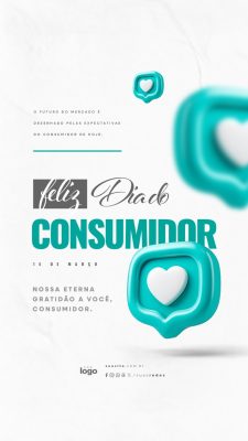 Story Feliz Dia do Consumidor 15 de Março PSD Editável