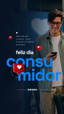 Story Feliz Dia do Consumidor 15 de Março PSD Editável