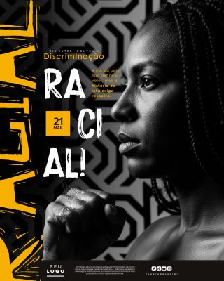 Dia Internacional Contra a Discriminação Racial 21 de Março PSD Editável