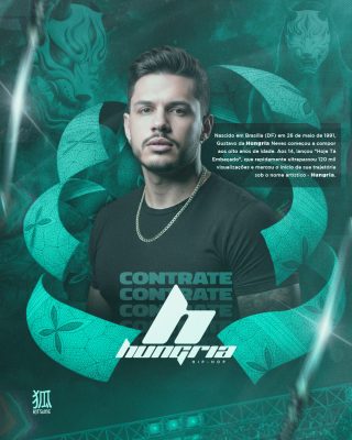 Hungria Hip Hop Perfil Artístico Contrate Template PSD Editável