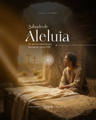 Sábado de Aleluia Quaresma Semana Santa Social Media PSD Editável