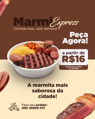 Marmita Express Delivery Promoção Marmita Saborosa PSD Editável
