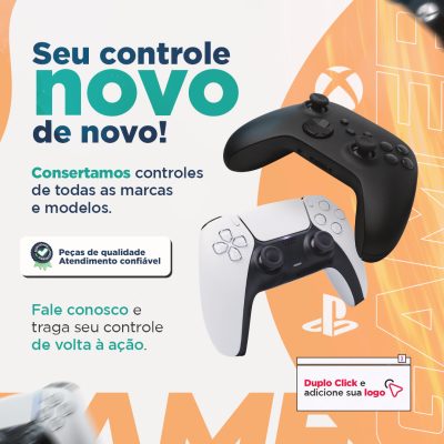 Controle Novo de Novo Banner de Conserto de Controles PSD Editável