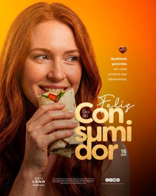 Dia do Consumidor 15 de Março Qualidade Garantida Post Instagram PSD Editável