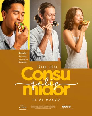 Dia do Consumidor 15 de Março Celebração PSD Editável