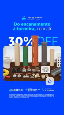 Story Hidráulicos Do Encanamento à Torneira Tudo em Hidráulica Com até 30% OFF PSD Editável