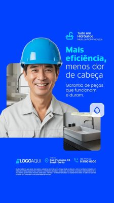 Story Hidráulicos Mais Eficiência Garantia Peças Duráveis PSD Editável