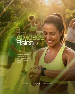 Dia Mundial da Atividade Física 06 de Abril Social Media PSD Editável