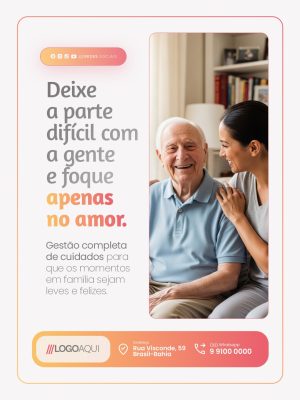 Deixe a Parte Difícil Com a Gente e Foque Somente No Amor PSD Editável