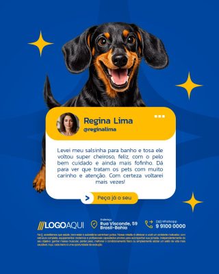 Petshop Feedback Pets Banho e Tosa PSD Editável