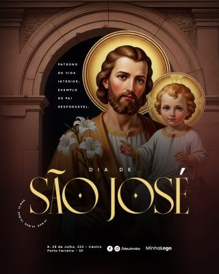 Dia de São José 19 de Março PSD Editável